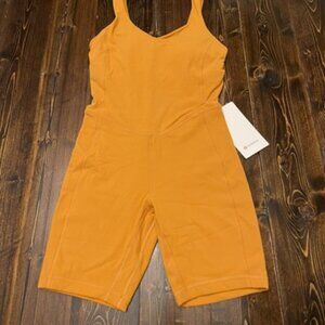 LULULEMON Align 10 Yoga Onesie Short Golden Yellow Orange NEW w/ TAGS  NWT